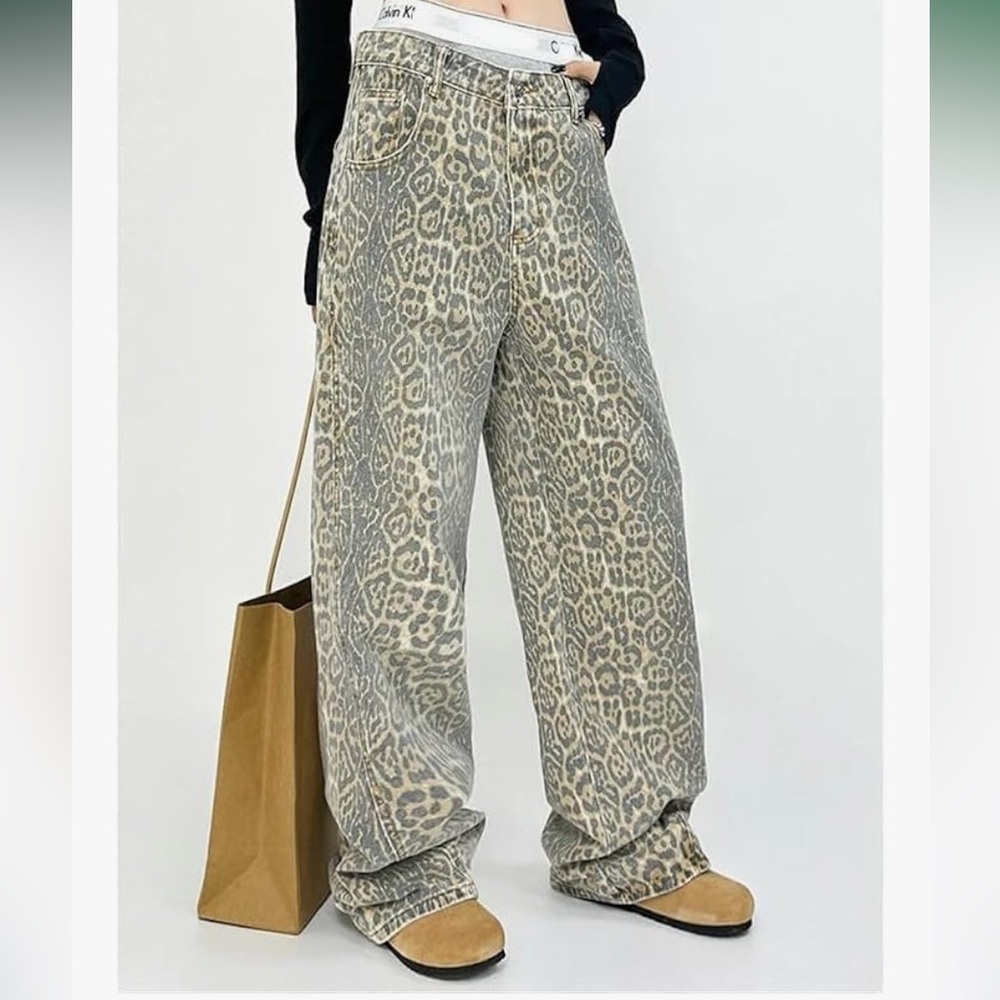 Amazon Leopard Print Jeans